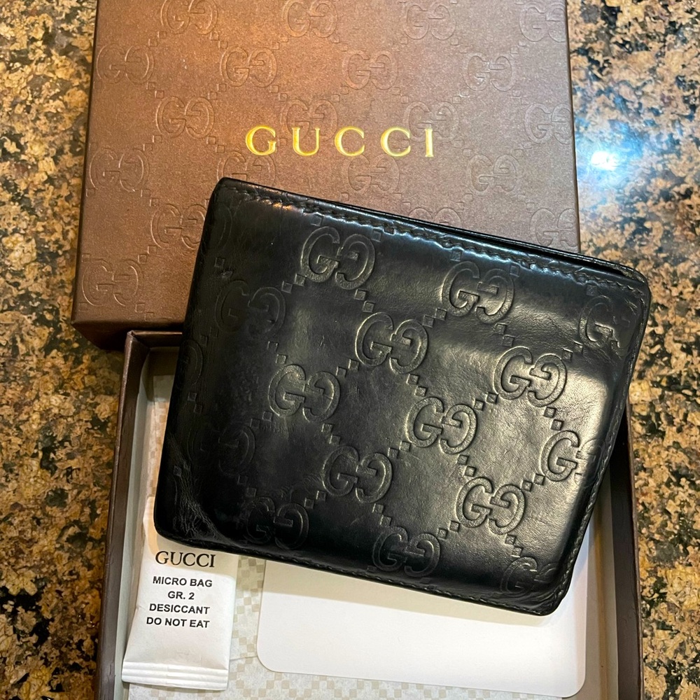 Mens Guccissima Bi-Fold Wallet Authentic